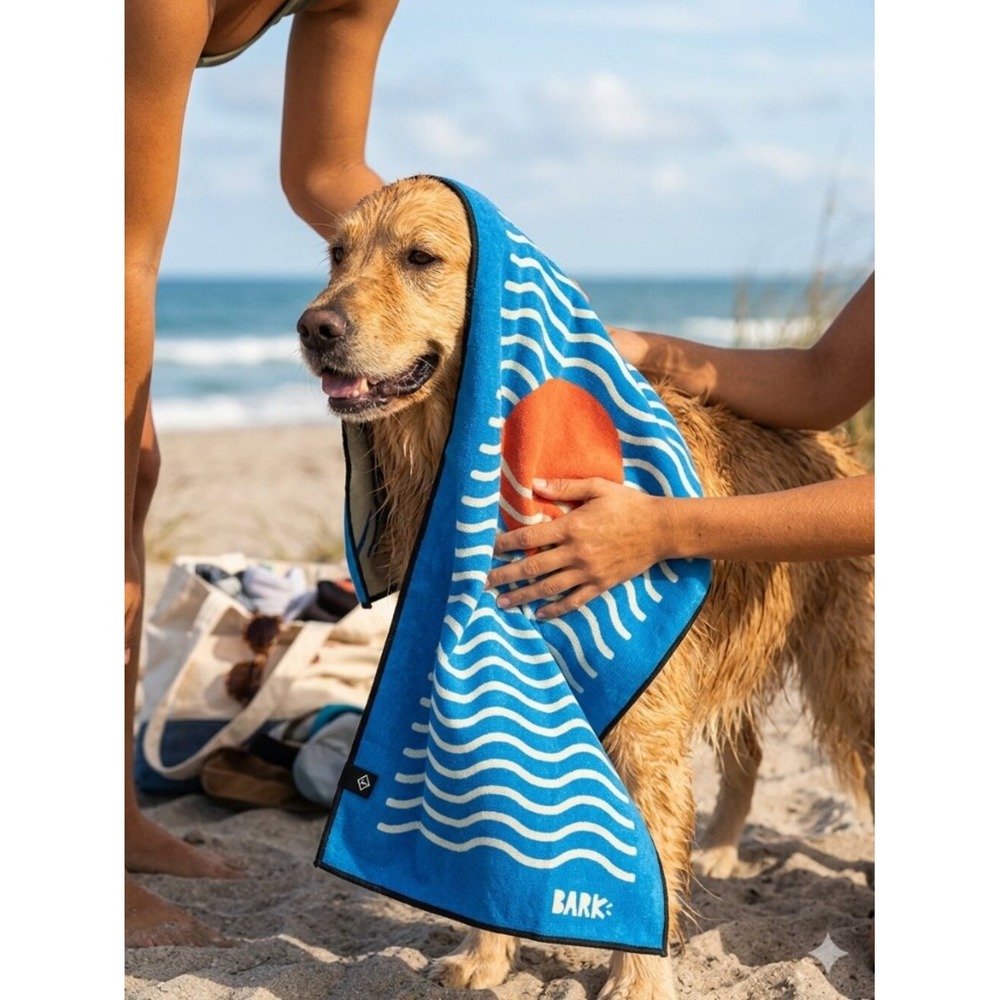 Nomadix Mini Towel Bark Blue Orange‎ Sun Graphic Quick Dry Recycled 16x40 NEW